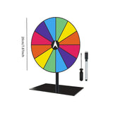 Maxbell Tabletop Prize Turntable Set Props for Carnival Party Promotional Activities SquareBase DarkColor