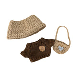 Maxbell Plush Doll Clothes Suit Cute Crochet for DIY Crafts Present Photo Props