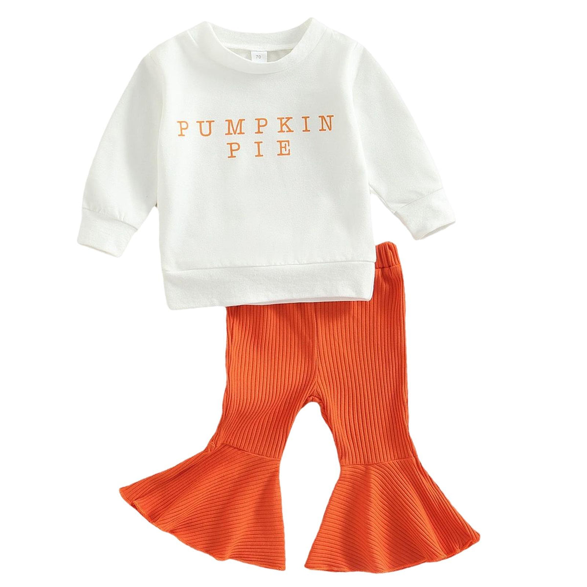 Maxbell Toddler Baby Girl Sweatshirt Clothes Flared Trousers Pullover Top 80cm