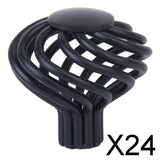 Maxbell 24xBirdcage Twist Spiral Cabinet Drawer Closet Door Handle Pull Knob 34x35mm