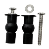 Maxbell 1 Pair Toilet Seat Screw and Bolt Kit High Reliability Sturdy Easily Install M6