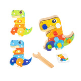 Dinosaur Screwdriver Board Set Montessori Toys for Children 3 4 5 6 Year Old Style B