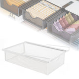 Maxbell Under Cabinet Hanging Drawer Metal Closet Organizer for Bathroom Living Room White