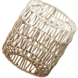 Maxbell Paper Rope Lampshade Boho Hanging Lamp Cover for Cafe Bedroom Kitchen Island 21cmx23.5cm