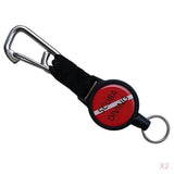 Maxbell 2pcs Stretchable Diving Webbing Hook Lanyard Fin Mask Gear Retractor Clip