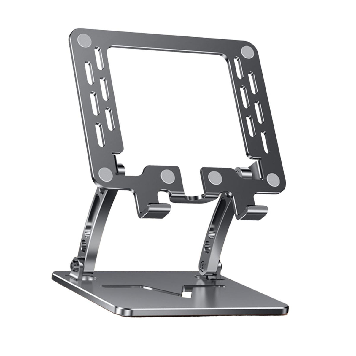 Maxbell Tablet Stand Holder Nonslip Base Desktop Stand Riser Personal Computer Riser Black Square Hole