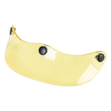 Maxbell Helmet Peak Shield Easy Installation Sun Protection Vintage Direct Replace Transparent Yellow
