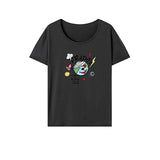 Maxbell Maxbell Women's T Shirt Summer Ladies Crewneck Shirt for Holiday Camping Backpacking S Grey