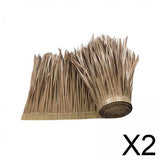Maxbell 2xPalm Thatch Roll Straw Mats Decorate Straw Roofing Panel for Party Fence Roof
