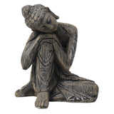 Maxbell Buddha Statue Hotel Yard Lawn Indoor Outdoor Cabinet Sitting Buddha Figurine