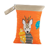 Maxbell Wet Dry Bag Travel Carrying Washable Pouch for Toiletries Gym Sweaty Clothes Orange