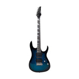 Maxbell 6 Strings Electric Guitar 39.17' for Music Art Toys Preschool Educational Toy black and blue