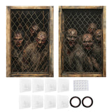 Maxbell Happy Halloween Wall Posters Scary Chilling Face Poster for Pub Party Office Style F