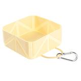Maxbell Foldable Travel Dog Bowl Leakproof feed Food Bowl for Camping Hiking Walking yellow