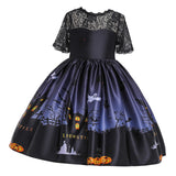 Maxbell Girls Dresses Gown Dress up Costume Princess for Halloween Wedding Cosplay black