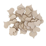 Maxbell 25Pcs Wooden Hearts Embellishments for Craft 38.5x3mm - Aladdin Shoppers