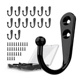 Maxbell 15x Wall Hanging Hangers Hooks with Screw Coat Hooks for Farmhouse Door Wall