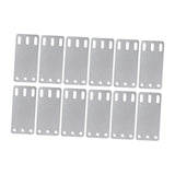 Maxbell 12x Cargo E Track Plates Sturdy Heavy Duty for Wooden Floors Trailers Repair