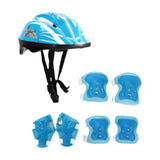 Maxbell Kids Bike Helmet Set Portable for Skateboarding Outdoor Sports Rollerblading Light Blue