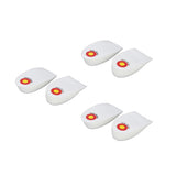 Maxbell Footful 3 Pairs of Shoe Insert Heel Cup Pad of Heel Pain Plantar Fasciitis White