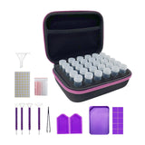 Maxbell Maxbell Diamond Dots Painting Storage Box with Tools Carrying Case for Tape Scissors Pens Rose Red