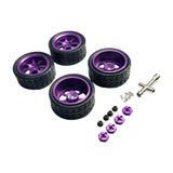 Maxbell RC Wheels and Tires Wheel Rims Set Stylish M3 Wheel Nut for 144001 Purple