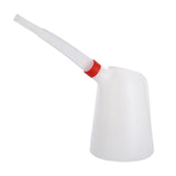 Maxbell 2xOil Measuring Jug with Pouring Flexible Spout with Lid for Car Traveling 1.2L