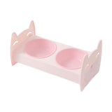 Raised Pet Feeder Water Food Bowls Pet Dishes Pet Feeding Station Stable Pink - Aladdin Shoppers