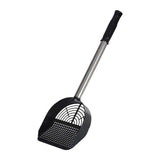 Maxbell Stainless Steel Cats Litter Scoop Kitten Litter Sifting Shovel for Litter Pan Black