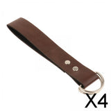 Maxbell 4xSkirt Hike Daul Rings Faux Leather Handmade Medieval Renaissance Belt Clip brown