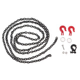 Maxbell 100cm Metal Trailer Tow Chain with Winch Hooks Kit for 1/10 RC Car Crawler - Aladdin Shoppers