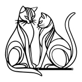 Maxbell Cat Wall Decor Stylish Elegant Creative Artwork for Home Holiday Living Room