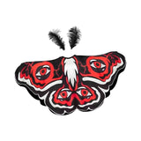 Maxbell Halloween Butterfly Cape Women with Headpiece for Dressing up Party Carnival Red White Black