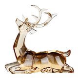 Acrylic Optical Animal Ornament Gift Deer Statue for Cabinet Study Farmhouse 1 Sitting Deer