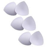 Maxbell 3 Pairs Removable Sports Bra Pads Inserts Sewn Sides for B/C Cups Breathable White