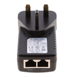 Maxbell 2Pieces UK Plug Poe Power Supply 48V 0.5A Over Ethernet Switch Router