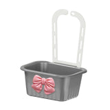 Maxbell Sink Strainer Basket Hanging Basket Kitchen Drain Shelf for Kitchen Bathroom Gray