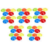 50x Agility Cones Kids Games Portable Coaching Garden Football Field Marking