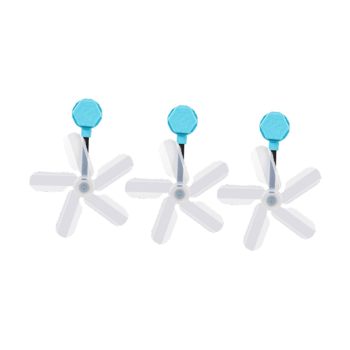 Maxbell Air Conditioner Deflector Women Wind Guide Fan for Office Study Room Library Blue 3pcs