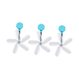 Maxbell Air Conditioner Deflector Women Wind Guide Fan for Office Study Room Library Blue 3pcs