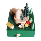 Maxbell Train Music Box Figurine Home Decoration Accessories for Shelf Indoor Office B