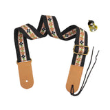 Maxbell Ukulele Strap Universal Shoulder Belt for 4 String Instruments Tenor Soprano Black