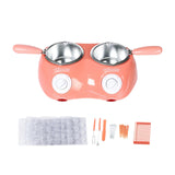 Maxbell Electric Fondue Pot Mini Fondue Candy Maker for Milk Chocolate Cheese Butter pink