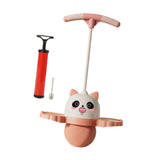 Maxbell Panda Shape Pogo Ball with Handle Kids Pogo Stick Jump for Playground Pink