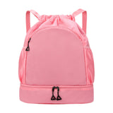 Maxbell Sports Drawstring Backpack Rucksack Party Travel Organizer Women Men Gym Bag Pink