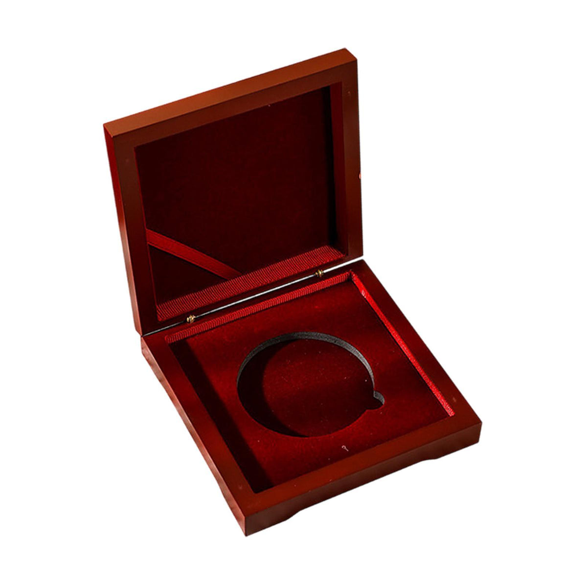Maxbell Coin Presentation Display Box Medal Box for Display Jewelry Souvenir 12x12x3.2cm