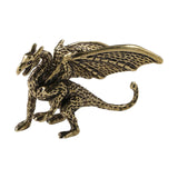 Maxbell Brass Pterosaur Dragon Ornament Hand Craved for Office Bookshelf Living Room