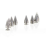 Maxbell 20pcs 7x9 mm Cone Spikes Studs + 10pcs 7x15mm Cone Spikes DIY Leathercraft