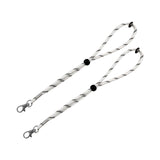 2x Ski Glove Leash Lightweight Professional for Winter Activities Adjustable White 25cm