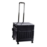 Maxbell Grocery Shopping Cart Handcart Shopping Hand Truck for Home Groceries Moving black